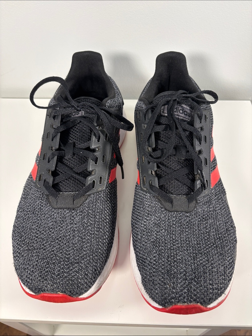 adidas Men’s Black & Red Knit Training Sneakers